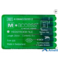 Інструмент ручний H-File M-Access №35 (Dentsply Maillefer), 6 шт./пак.